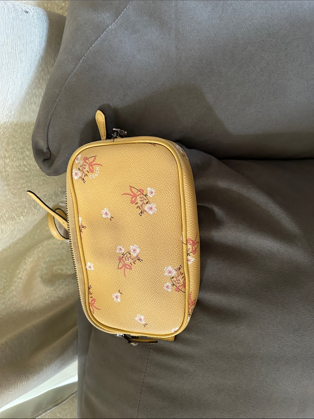 Coach Yellow Floral Leather Crossbody Bag - Picture 11 of 11